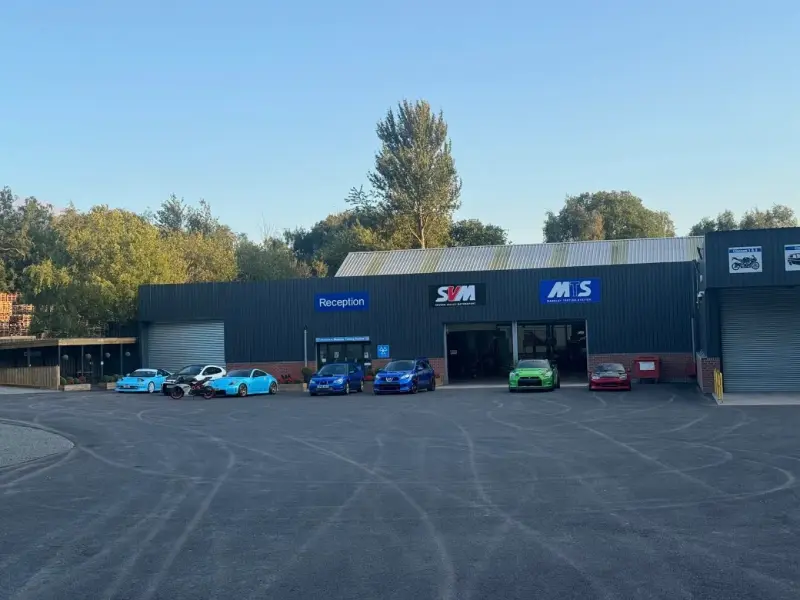 Madeley Testing Station building and car park in Dawley, Telford